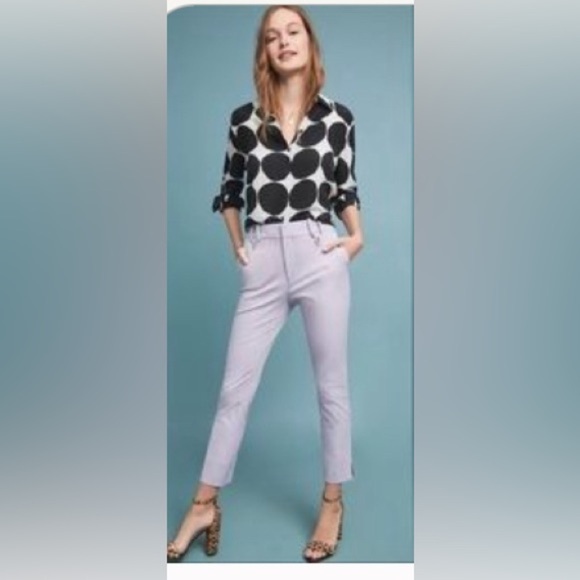 Anthropology size 8 pants, the essential slim lavender - Picture 1 of 6